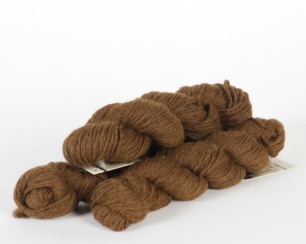 Chunky Alpaca Yarn – Brown, 80/10/10 Merino & Nylon