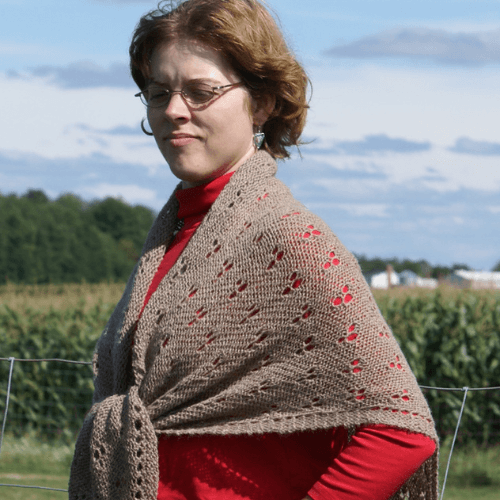 Triangle Shawl Alpaca Knitting Kit