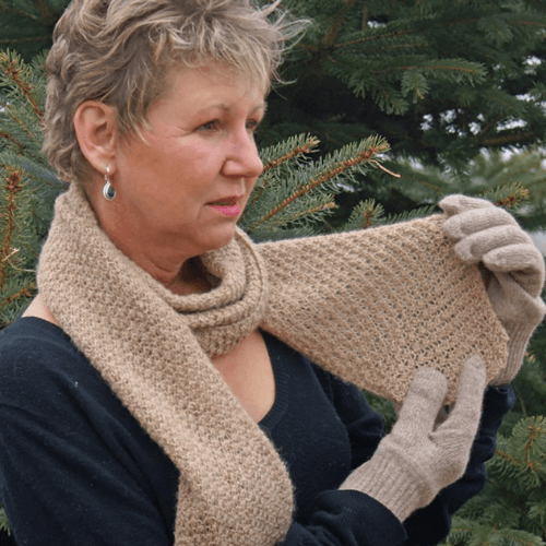 Ultra Lacy Scarf Alpaca Knitting Kit