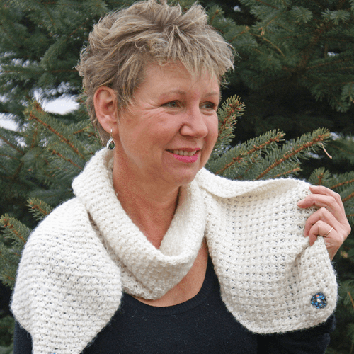 Waffle Scarf Alpaca Knitting Kit